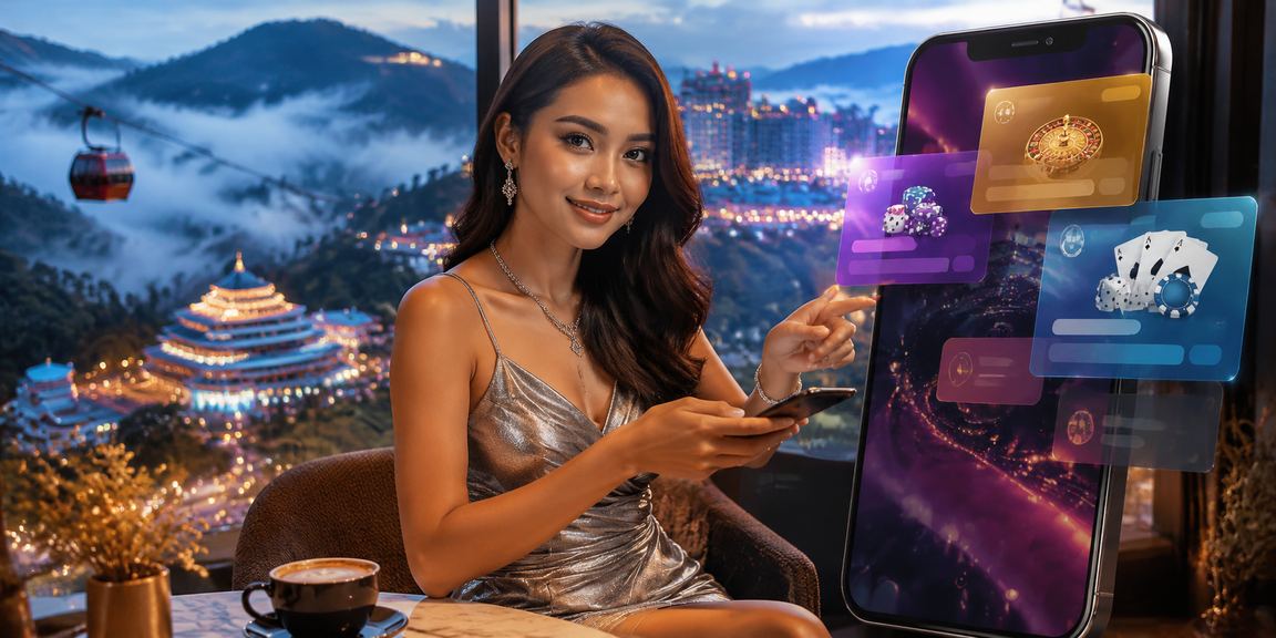Paparan aplikasi kasino eu5 di Genting Highlands